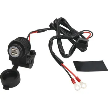 Elektrická zásuvka Oxford ZÁSUVKA 2XUSB S OBJÍMKOU NA ŘIDÍTKA O PRŮMĚRU 22 A 25 MM OXFORD