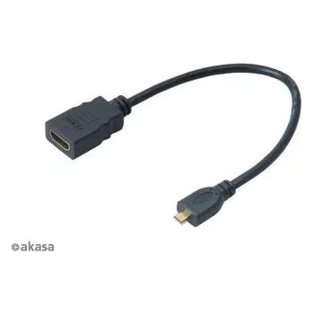 Video kabel AKASA - HDMI na mikro HDMI adaptér - 25 cm