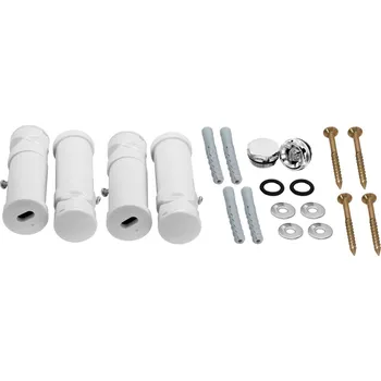 Radiátor NOVASERVIS Montážní sada k oblému radiatoru bílá-chrom - MS/TELESO,1