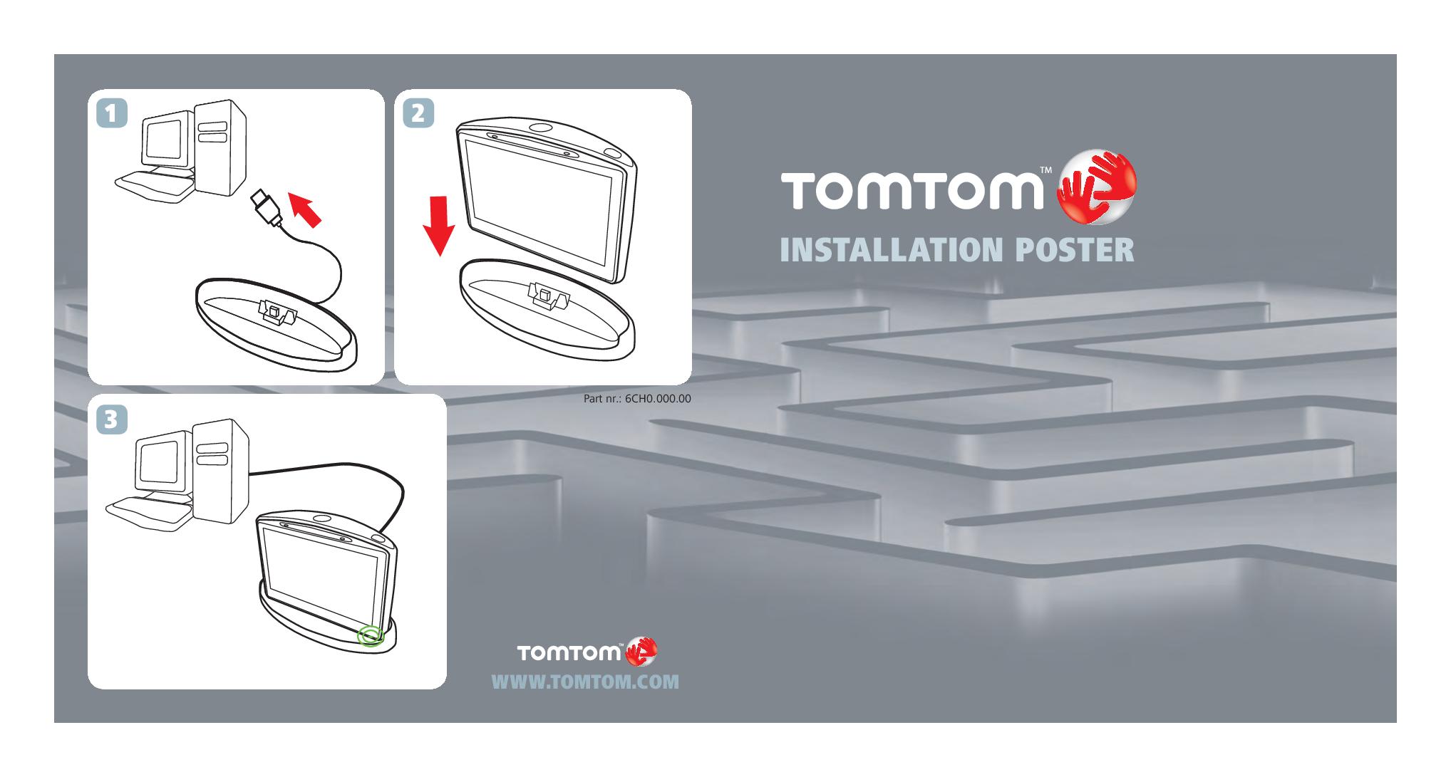 INSTALLATION Poster Tomtom Go 930 Traffic - Zboží