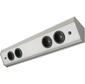 Elektrická zásuvka WIPO zásuvková lišta Corner Compact 230 V česká norma, 260x71x71mm, 2 zásuvky