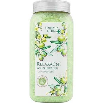 Koupelová kosmetika Bohemia Herbs koupelová sůl sOlivovým olejem 900g