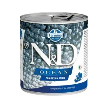 Krmivo pro psa N&D OCEAN Dog konz. Adult Sea Bass & Squid 285 g