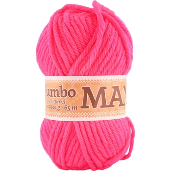 Příze N.G.M. RANDA S.R.O. Jumbo MAXI - akryl Jumbo MAXI: 967 Zářivě růžová
