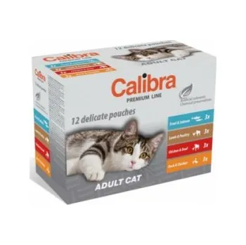 Krmivo pro kočku Calibra Cat kaps. Premium Adult multipack 12x100 g
