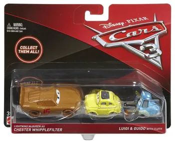 autíčko Mattel Cars 3 Dinoco Pitty a Roger Wheeler 2 ks