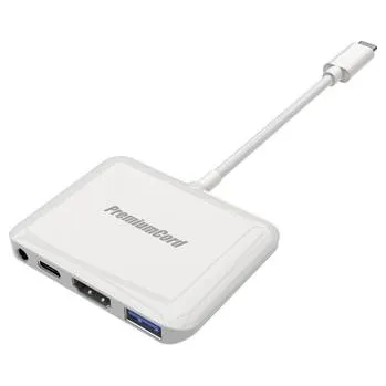Datový kabel PremiumCord Převodník USB-C na HDMI2.0+USB3.0+Audio+PD (pro iPad Pro)