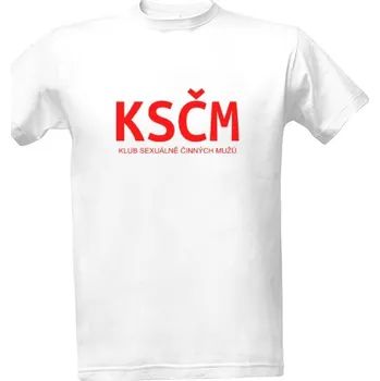 Pánská móda Tričko s potiskem KSČM pánské