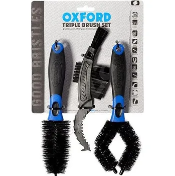 Motokosmetika OXFORD sada kartáčů pro čištění - Anglie (štětiny z jemného nylonu)