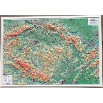 Česká republika - plastická mapa 103 x 73 cm