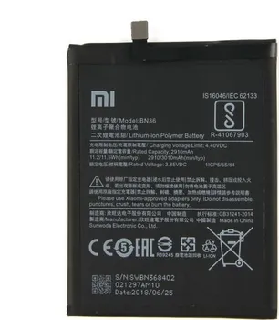 baterie pro mobilní telefon Originální Xiaomi BN36 