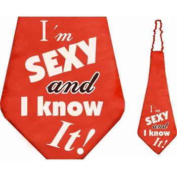 PartyDeco Kravata I'm sexy and I know it!
