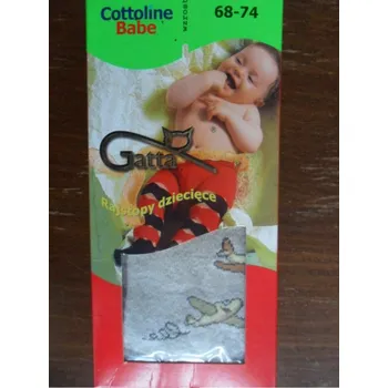 Dětské vzorované punčochové kalhoty Gatta tmavě béžové s letadly 68-74 (dětské vzorované bavlněné elastické punčochové kalhoty 0-2 roky)