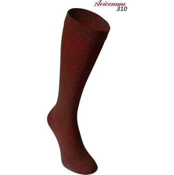 Dámské ponožky Aries Antibakteriální kompresní bavlněné podkolenky se stříbrem Avicenum 310 Barva: 8080 čokoláda, Velikost: 42-44