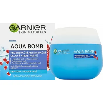 Garnier Aqua Bomb Super Regenerating Antioxidant 3in1 Night Gel Cream 50 ml Pleťový krém Garnier Aqua Bomb Super Regenerating Antioxidant 3in1 Night Gel Cream 50 ml