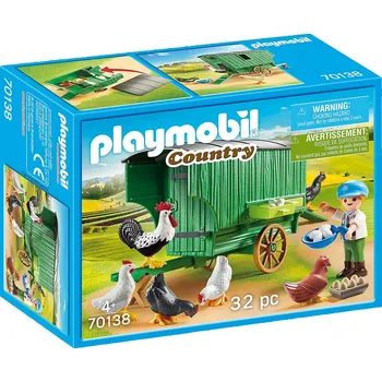 Stavebnice Playmobil Playmobil 70138 Pojízdný kurník