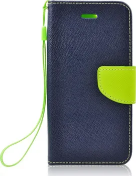 Pouzdro na mobilní telefon Forcell Fancy Book pro Samsung Galaxy A50 modré/limetkové