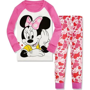 Minnie Mouse Minnie pyžamo růžové Věk: 4T, Motiv: Minnie se srdíčky