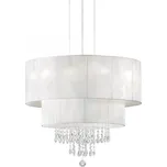 Ideal Lux 182179 závěsné stropní svítidlo Opera 4x60W|E27 + STOLNÍ VENTILÁTOR SE ZVLHČOVAČEM VZDUCHU ICECUBE - RGB