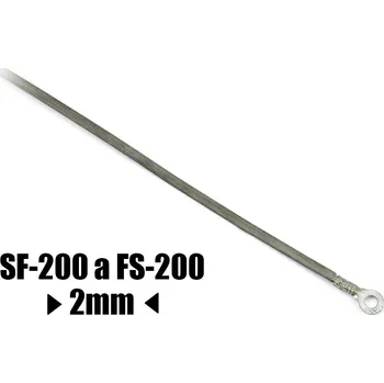 Příslušenství ke svářečce Náhradní odporový tavný drát ke svářečce FS-200 a SF-200 šířka 2 mm délka 243mm