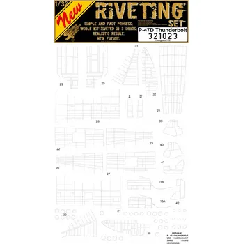 Plastikový model HGW 1/32 P-47D Thunderbolt SUPER SET (HAS)
