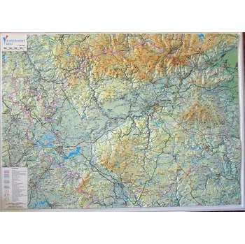 Karlovarský kraj - plastická mapa 100 x 75 cm