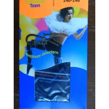 Dětské vzorované punčochové kalhoty Gatta modré 140-146 (dětské vzorované bavlněné elastické punčochové kalhoty 6-11 let)