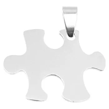 Přívěsek Šperky4U Ocelový přívěšek - destička puzzle pravé - DR1294-P