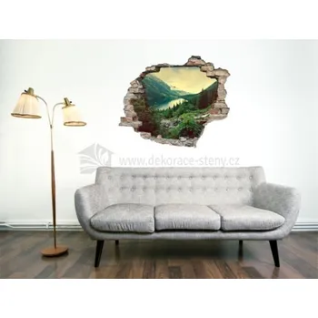 Samolepící dekorace Samolepka na zeď - Samolepka 3D příroda