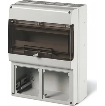 Rozvaděč 672.4216 672.4216 - zásuvková skříň DOMINO IP66 - 16 DIN, 2x otvor pro OMNIA SCAME