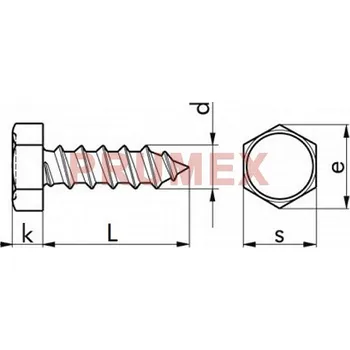 Šroub Šroub samořezný šestihran DIN 7976C 8,0x32 pozink
