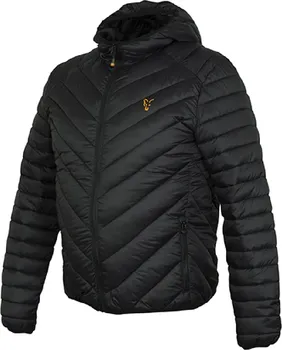 Rybářské oblečení Fox International Collection Quilted Jacket Black/Orange