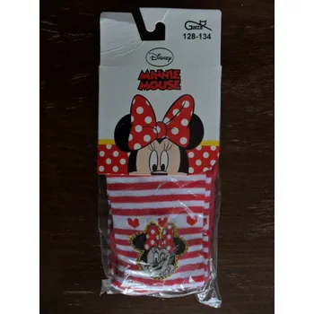 Dívčí oblečení Dětské vzorované punčochové kalhoty Gatta Disney 128-134 červené (dětské vzorované bavlněné elastické punčochové kalhoty 2-6 let)