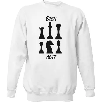 Pánská mikina Mikina bez kapuce Unisex s potiskem Šachové figurky pánské