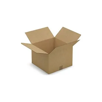 Obalový materiál Kartonová krabice 350x350x250mm, hnědá, klopová,třívrstvá vlnitá lepenka (3VVL) | RAJA - Balení po 25 ks