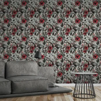 Tapeta Vliesová tapeta 372161 barevné květy / Tapety na zeď 37216-1 Greenery (0,53 x 10,05 m) A.S.Création