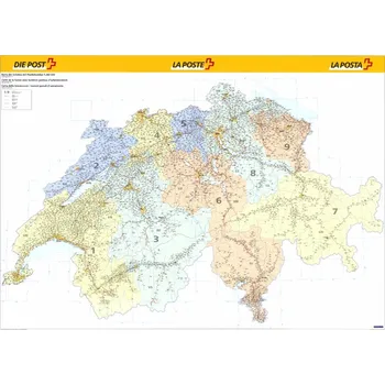 Švýcarsko spediční - nástěnná mapa 140 x 100 cm, lamino + 2 lišty