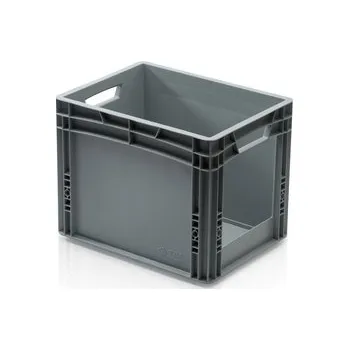 Zahradní úložný box Euro přepravka s vkladovým oknem 32 x 40 x 30 cm