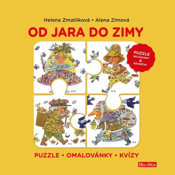 Leporelo Od jara do zimy: Puzzle, básničky, omalovánky, kvízy - Alena Zímová (2019)