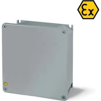 Elektroinstalační krabice 653.9000 653.9000 Hliníková krabice ALUBOX-Ex II 3GD - 100x100x59mm SCAME