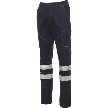 montérky Pracovní kalhoty Payper WORKER REFLEX Barva: Námořnická modrá, Velikost: 5XL