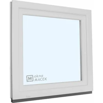 Okno Plastové okno - KNIPPING 70 AD, 1200x1200 mm, OS, bílá Otevírání: levé, Sklo: čiré + příslušenství a montážní materiál zdarma