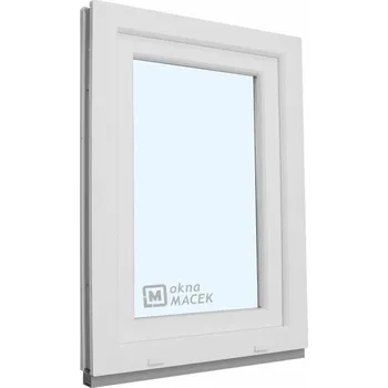 Okno Plastové okno - KNIPPING 70 AD, 900x1500 mm, OS, bílá Otevírání: levé, Sklo: čiré + příslušenství a montážní materiál zdarma