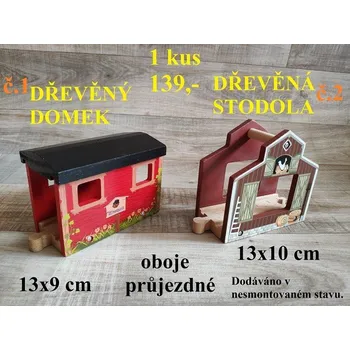 Dřevěná hračka DŘEVĚNÉ DOMEČKY - 1
