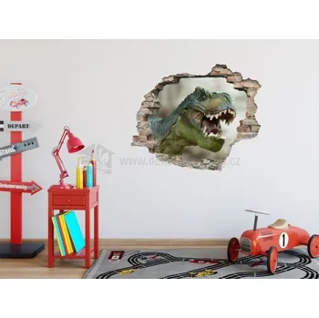 Samolepící dekorace Samolepka na zeď - Samolepka 3D Dinosaurus