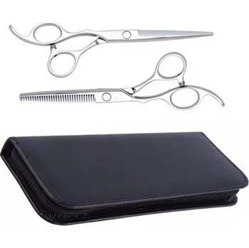 Kadeřnické nůžky PRO FEEL JAPAN LEFT SET XUB-55 + XUB-630 + pouzdro - sada profi nůžek pro leváky