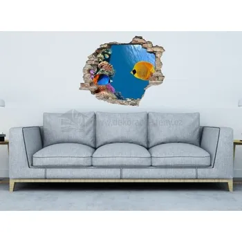 Samolepící dekorace Samolepka na zeď - Samolepka 3D Moře