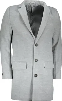 Pánský zimní kabát Ombre AC432 šedý M