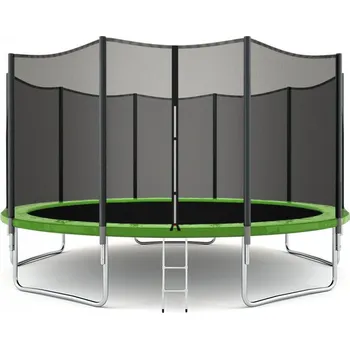 Trampolína Sedco Trampolína zelená 456 cm + síť + žebřík