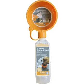 Miska pro psa Alcott cestovní láhev, oranžová
